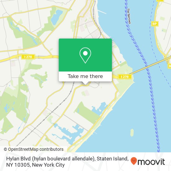 Mapa de Hylan Blvd (hylan boulevard allendale), Staten Island, NY 10305