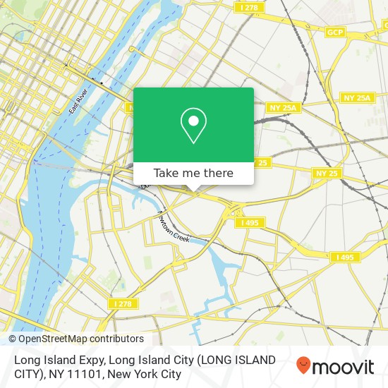 Mapa de Long Island Expy, Long Island City (LONG ISLAND CITY), NY 11101