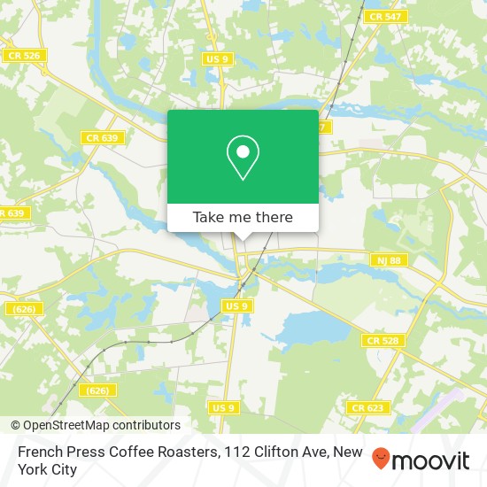 French Press Coffee Roasters, 112 Clifton Ave map