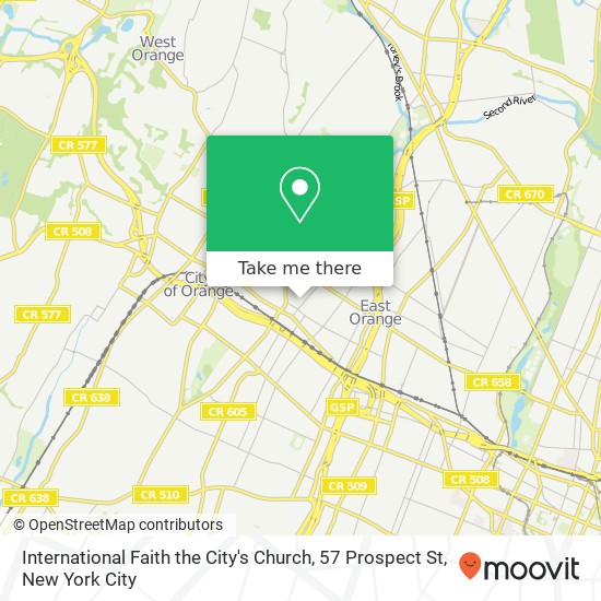 International Faith the City's Church, 57 Prospect St map