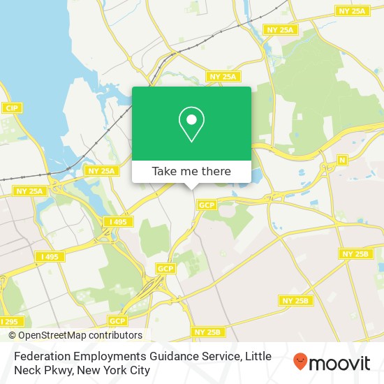 Mapa de Federation Employments Guidance Service, Little Neck Pkwy
