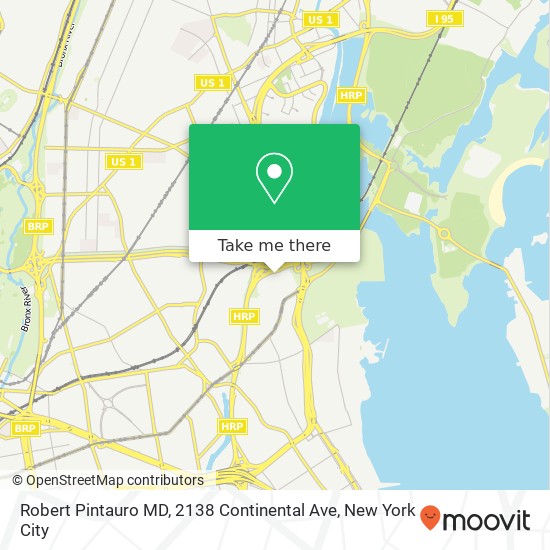 Mapa de Robert Pintauro MD, 2138 Continental Ave