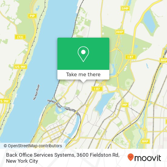 Back Office Services Systems, 3600 Fieldston Rd map