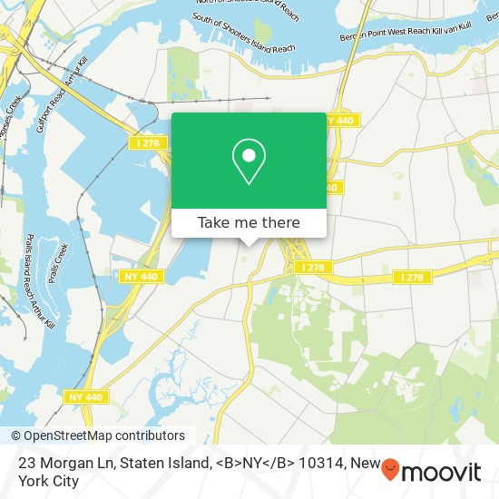23 Morgan Ln, Staten Island, <B>NY< / B> 10314 map