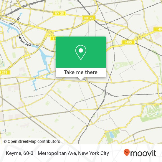 Mapa de Keyme, 60-31 Metropolitan Ave