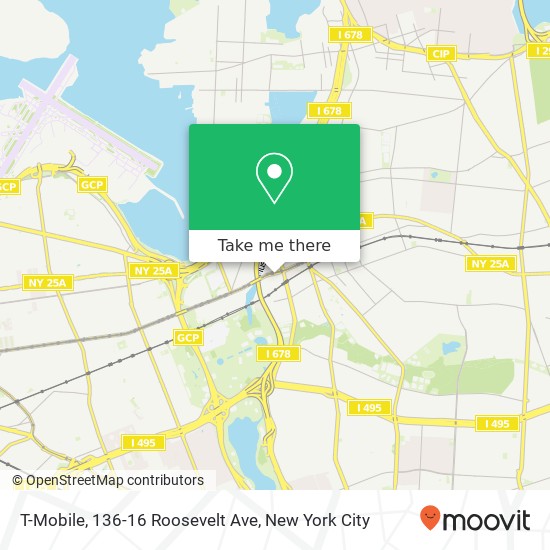 Mapa de T-Mobile, 136-16 Roosevelt Ave