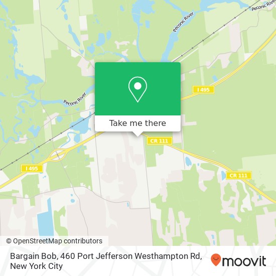 Mapa de Bargain Bob, 460 Port Jefferson Westhampton Rd