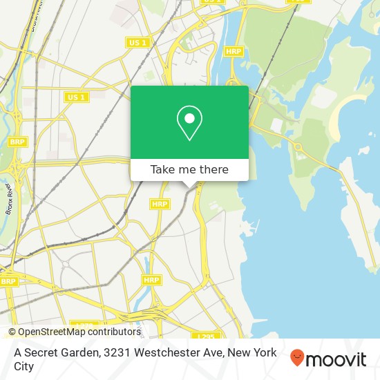 Mapa de A Secret Garden, 3231 Westchester Ave