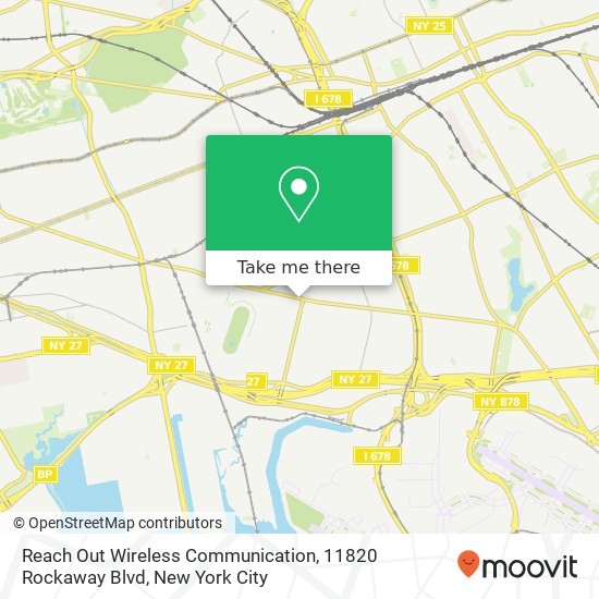 Mapa de Reach Out Wireless Communication, 11820 Rockaway Blvd