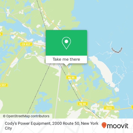 Mapa de Cody's Power Equipment, 2000 Route 50