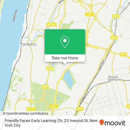 Mapa de Friendly Faces Early Learning Ctr, 23 Inwood St