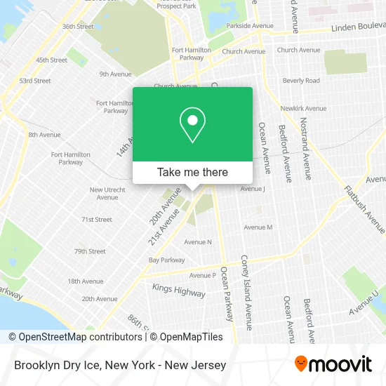 Brooklyn Dry Ice map