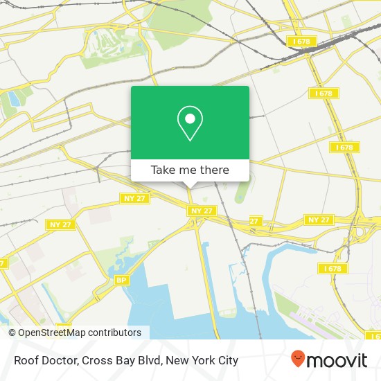 Roof Doctor, Cross Bay Blvd map