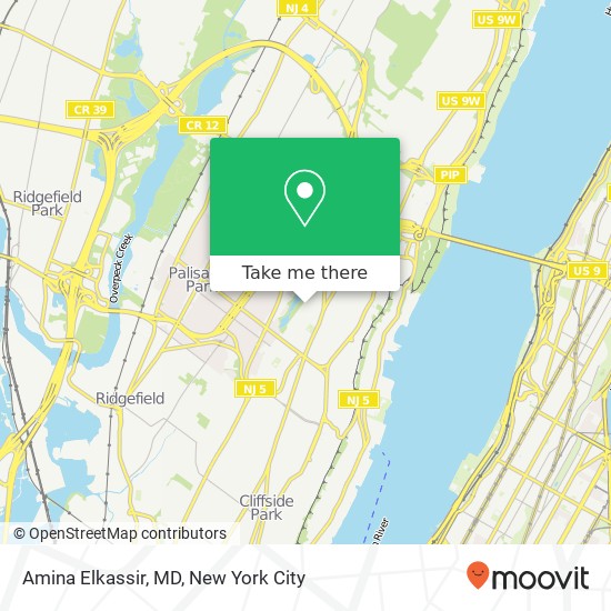 Amina Elkassir, MD, 487 Edsall Blvd map