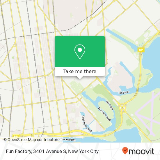 Mapa de Fun Factory, 3401 Avenue S
