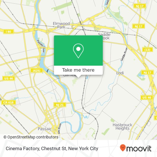 Mapa de Cinema Factory, Chestnut St