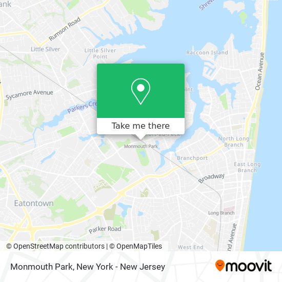 Mapa de Monmouth Park