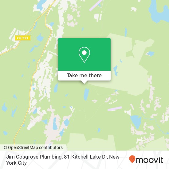 Mapa de Jim Cosgrove Plumbing, 81 Kitchell Lake Dr
