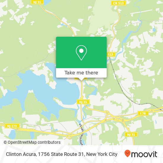 Mapa de Clinton Acura, 1756 State Route 31