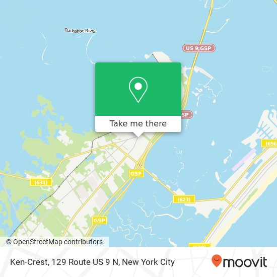 Mapa de Ken-Crest, 129 Route US 9 N