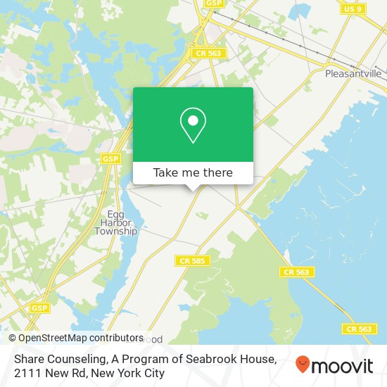 Share Counseling, A Program of Seabrook House, 2111 New Rd map