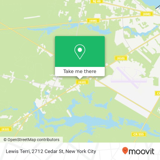 Mapa de Lewis Terri, 2712 Cedar St