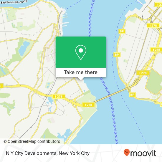 N Y City Developments map