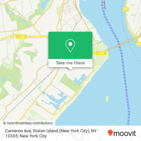 Cameron Ave, Staten Island (New York City), NY 10305 map