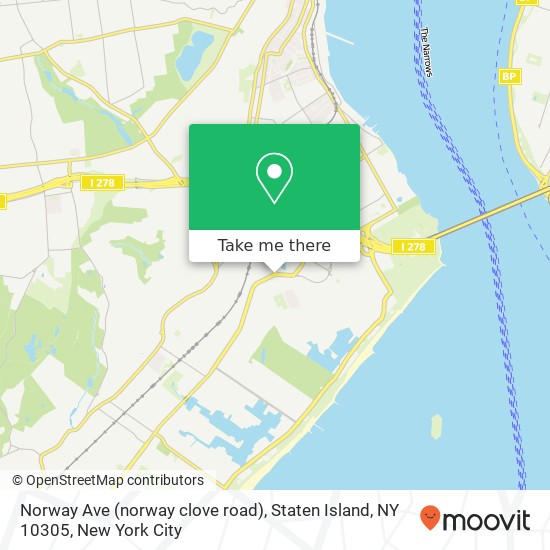 Norway Ave (norway clove road), Staten Island, NY 10305 map