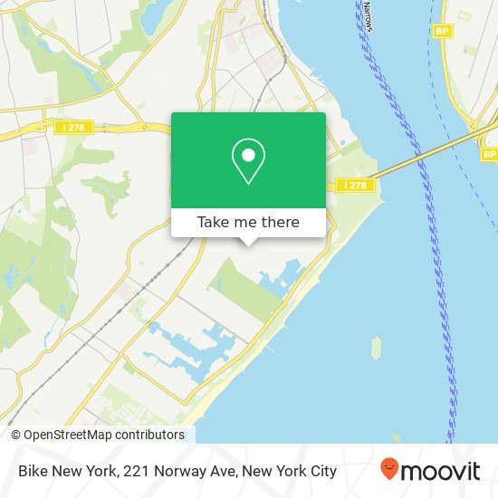 Bike New York, 221 Norway Ave map