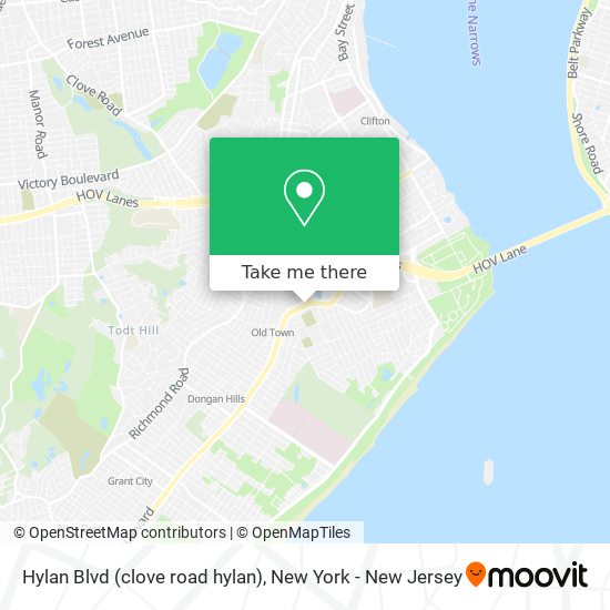 Hylan Blvd (clove road hylan) map