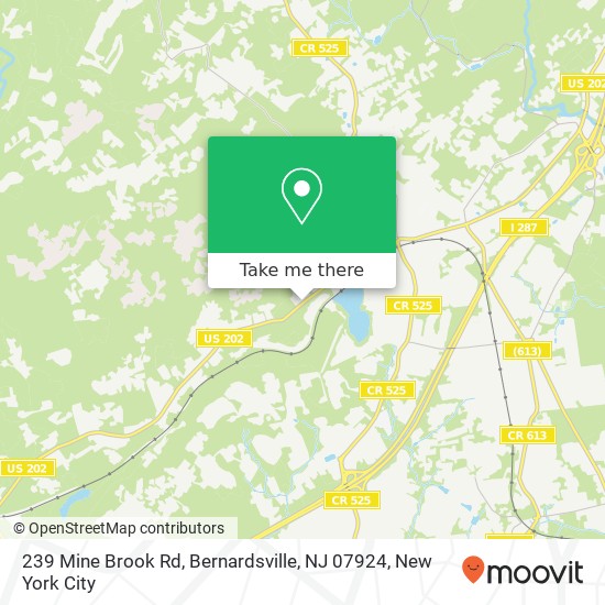 239 Mine Brook Rd, Bernardsville, NJ 07924 map