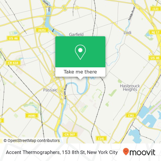 Mapa de Accent Thermographers, 153 8th St