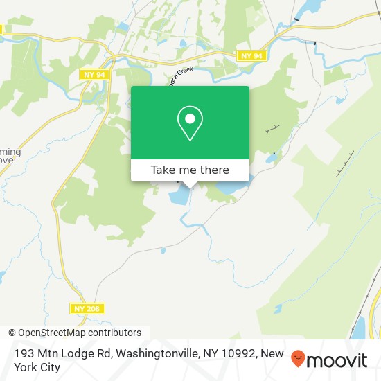 193 Mtn Lodge Rd, Washingtonville, NY 10992 map