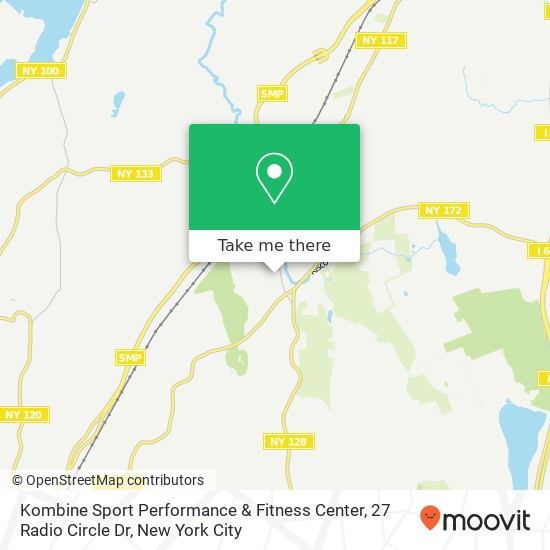 Mapa de Kombine Sport Performance & Fitness Center, 27 Radio Circle Dr