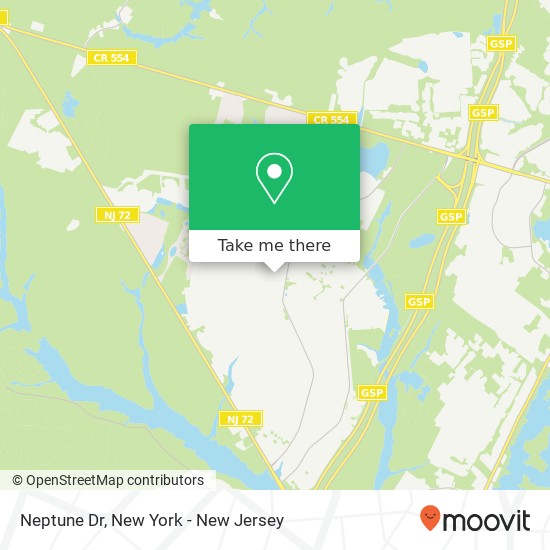Mapa de Neptune Dr, Manahawkin, NJ 08050