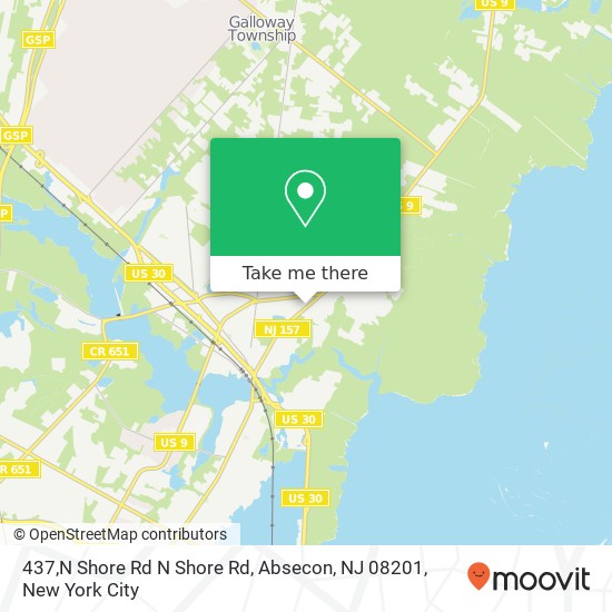 437,N Shore Rd N Shore Rd, Absecon, NJ 08201 map