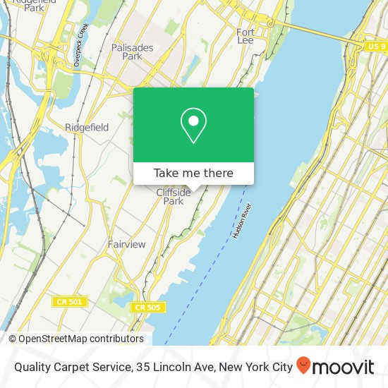 Quality Carpet Service, 35 Lincoln Ave map