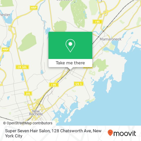 Super Seven Hair Salon, 128 Chatsworth Ave map