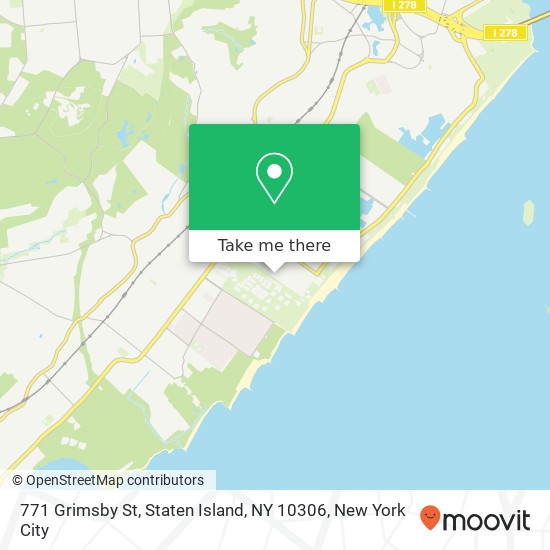 Mapa de 771 Grimsby St, Staten Island, NY 10306