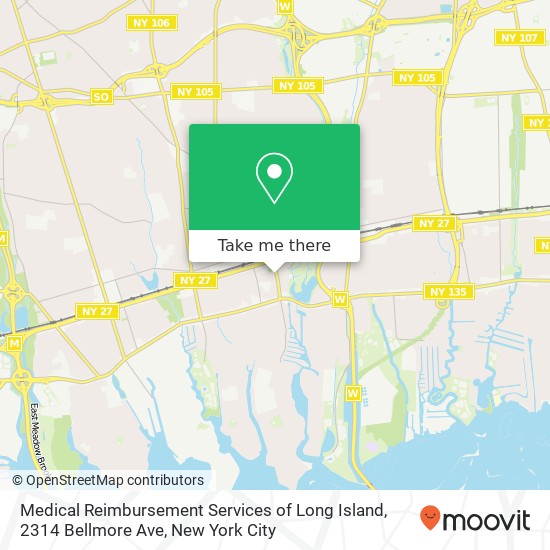 Medical Reimbursement Services of Long Island, 2314 Bellmore Ave map