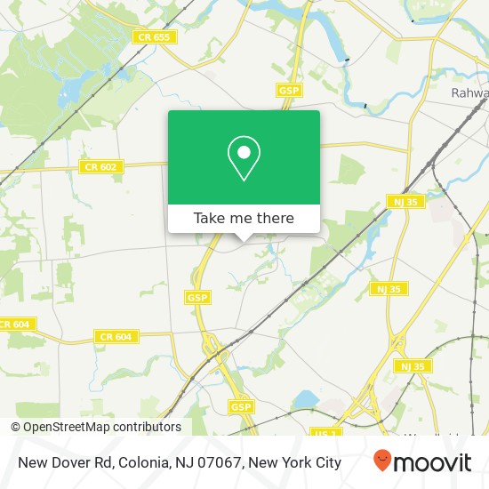 New Dover Rd, Colonia, NJ 07067 map