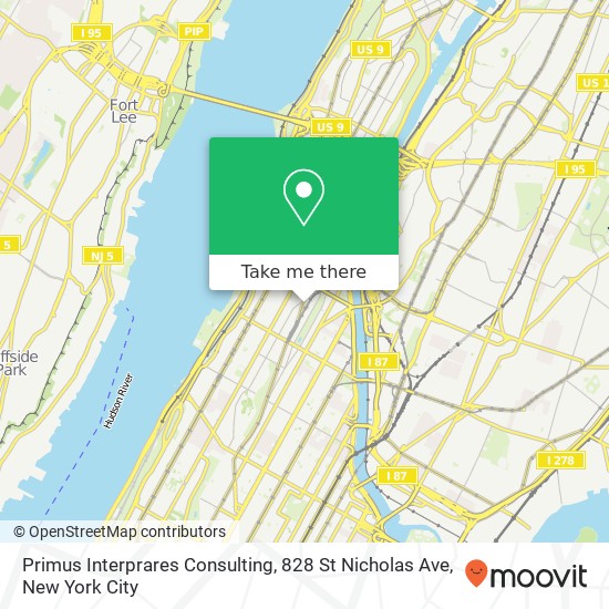 Mapa de Primus Interprares Consulting, 828 St Nicholas Ave