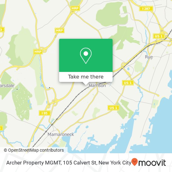 Archer Property MGMT, 105 Calvert St map