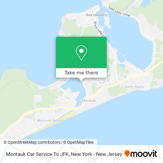 Mapa de Montauk Car Service To JFK