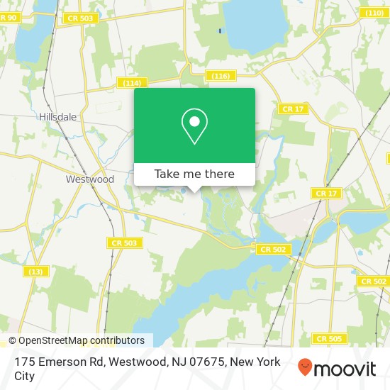175 Emerson Rd, Westwood, NJ 07675 map