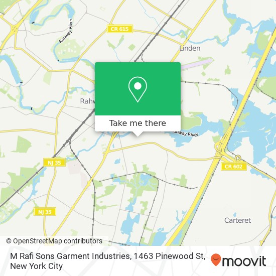 Mapa de M Rafi Sons Garment Industries, 1463 Pinewood St