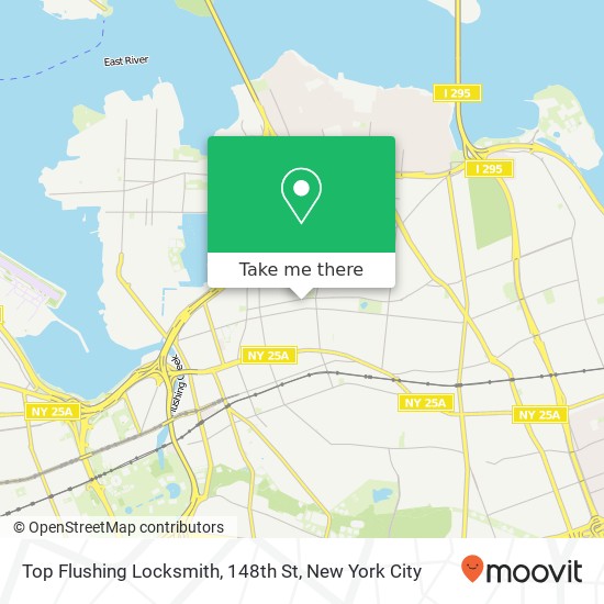 Top Flushing Locksmith, 148th St map