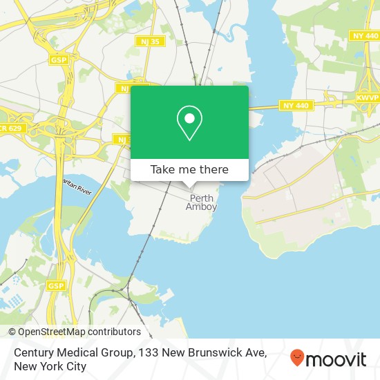Century Medical Group, 133 New Brunswick Ave map