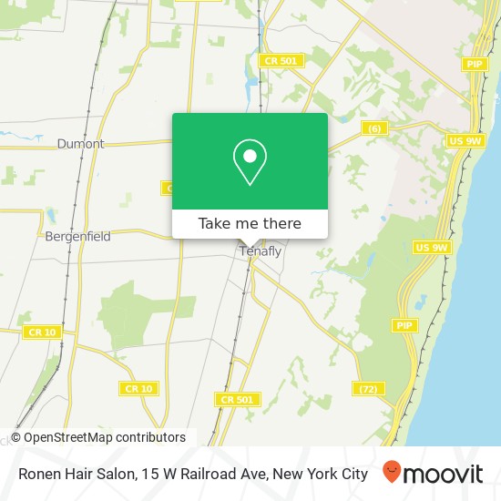 Mapa de Ronen Hair Salon, 15 W Railroad Ave